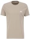 Alpha Industries Herren Basic T Small Logo, Vintage Sand, L