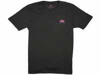 Alpha Industries Basic T Small Logo T-Shirt für Herren Black/Magenta