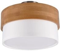 Trio Leuchten Deckenleuchte Seasons 611500201, Holz naturbelassen, Schirm Stoff