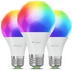 Nanoleaf Matter Essentials Gl&uuml;hbirne, 3 Smarten RGBW E27 LED Lampe - Matter &uuml;ber