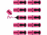 edding 7 Mini Textmarker - neonpink - 10 highlighter pens - Keilspitze 1-3 mm -