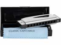 Classic Cantabile AHB-250 Alabama Blues Harmonica G-Dur - Ideal für Einsteiger...