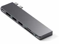 Satechi USB-C Hub Multiport Adapter Pro Slim, 7 in 1 Dongle – Für MacBook Pro/Air