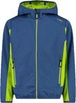 CMP Kinder Boys Softshell Jacke, Dusty Blue-Limegreen, 164
