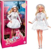 Barbie THE Movie - Puppe Filme Fans, Margot Robbie, Sammelpuppe mit blau-kariertem
