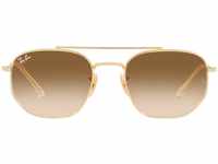 Ray-Ban RB 3707 Gold/Light Brown Shaded 54/20/140 Unisex Sonnenbrillen