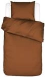 ESSENZA Bettw&auml;sche Minte Leather Brown, 135x200 cm + 1x 80x80 cm - 100%