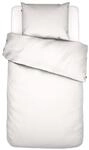 ESSENZA Bettw&auml;sche Minte Wei&szlig;, 135x200 cm + 1x 80x80 cm - 100% Baumwollsatin 300TC