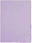 biberna Feinbiber Spannbetttuch 180x200-200x200 cm lila | 100% Baumwolle...