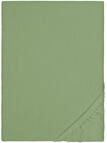 biberna Feinbiber Spannbetttuch 180x200-200x200 cm gr&uuml;n | 100% Baumwolle...