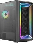 Aerocool INTERSTELLAR, ATX RGB Semitower Geh&auml;use, 3X PWM 120mm ARGB L&uuml;fter + 2X