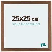 yd. Bilderrahmen 25x25 cm Kupfer Dekor - Holz Rahmen Mura