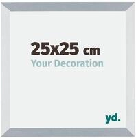yd. Bilderrahmen 25x25 cm Aluminium Geb&uuml;rstet - Holz Rahmen Mura
