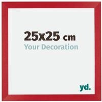 yd. Bilderrahmen 25x25 cm Rot - Holz Rahmen Mura