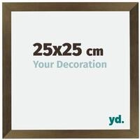yd. Bilderrahmen 25x25 cm Bronze Dekor - Holz Rahmen Mura