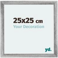 yd. Bilderrahmen 25x25 cm Grau Gewischt - Holz Rahmen Mura
