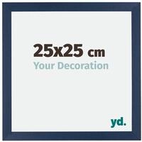 yd. Bilderrahmen 25x25 cm Dunkelblau Gewischt - Holz Rahmen Mura