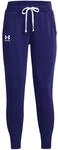 Under Armour Womens Pants Women's Ua Rival Fleece Joggers, Sonar Blue, 1356416, Size
