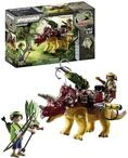 PLAYMOBIL Dino Rise 71262 Triceratops, Dinosaurier mit Abnehmbarer R&uuml;stung und