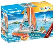 PLAYMOBIL Family Fun 71043 Katamaran, schwimmf&auml;hig, ab 4 Jahren