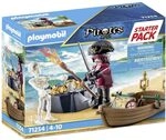 Playmobil Pirates 71254 Starter Pack Pirate et barque
