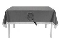 EXKLUSIV HEIMTEXTIL Gartentischdecke mit Fransen Tischdecke Classic Outdoor PVC