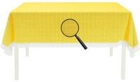EXKLUSIV HEIMTEXTIL Gartentischdecke mit Fransen Tischdecke Classic Outdoor PVC