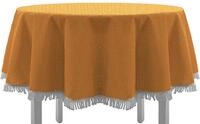 EXKLUSIV HEIMTEXTIL Gartentischdecke mit Fransen Tischdecke Classic Outdoor PVC
