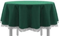 EXKLUSIV HEIMTEXTIL Gartentischdecke mit Fransen Tischdecke Classic Outdoor PVC