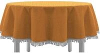 EXKLUSIV HEIMTEXTIL Gartentischdecke mit Fransen Tischdecke Classic Outdoor PVC