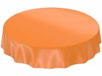 Wachstuchtischdecke Wachstuch abwaschbare Tischdecke Uni Glanz Einfarbig Orange