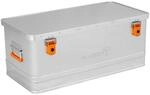 Alubox Werkzeugtruhe EASY 81 Liter Werkzeugkiste silber Alu gl&auml;nzend - orange
