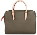 bugatti Ella Businesstasche 15", Aktentasche aus Kunstleder mit Laptopfach, olive