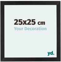 yd. Bilderrahmen 25x25 cm Schwarz Gemasert - MDF Rahmen Mura | Your Decoration,