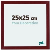 yd. Bilderrahmen 25x25 cm Weinrot Gewischt - MDF Rahmen Mura | Your Decoration,