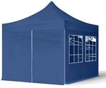 TOOLPORT 3x3m Pavillon Faltpavillon Klappzelt inkl. 4 Seitenteile Stahl Faltzelt