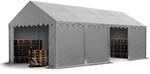 TOOLPORT Lagerzelt 4x8 m Zelthalle Unterstand Weidezelt PVC Plane 700 N wasserdicht