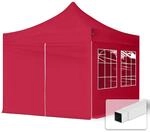 TOOLPORT 3x3m Pavillon Faltpavillon Klappzelt inkl. 4 Seitenteile Stahl Faltzelt