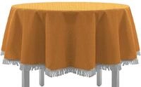 EXKLUSIV HEIMTEXTIL Gartentischdecke mit Fransen Tischdecke Classic Outdoor PVC