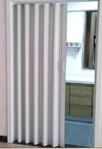 Faltt&uuml;r Kunststoff PVC Faltt&uuml;re Schiebet&uuml;r Nischent&uuml;r Raumtrennung Faltwand wei&szlig;
