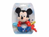Simba 6315876387 - Disney Mickey Maus Ringrassel, bunt, 14cm, ab den ersten
