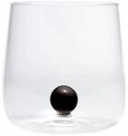 Zafferano Bilia Glasbecher - Handgemachtes Borosilikatglas, Verziert mit bunter,