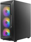 ANTEC AX Series AX61 Elite, Netz-Frontplatte mit hohem Luftstrom, 4x120 mm