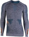UYN Herren Unterhemd Ambityon UW Unterhemd, Black Melange/Atlantic/Orange...