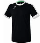 Erima Unisex Kinder Retro Star Trikot (3132125), schwarz/wei&szlig;, 164