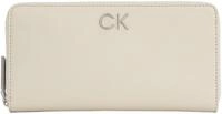 Calvin Klein RE-Lock Z/A Wallet LG PBl, Damen Geldb&ouml;rsen, Stoney Beige,