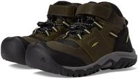 KEEN Unisex-Kinder Ridge Flex Mid wasserdichte Wanderstiefel, Dunkle olivgr&uuml;ne,