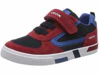 Geox B Kilwi Boy Sneaker, RED/Navy, 21 EU