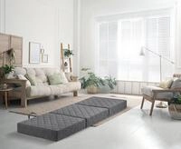 Traumnacht G&auml;stematratze de Luxe 75 x 195 x 14 cm &ndash; Faltmatratze mit Viscoauflage,