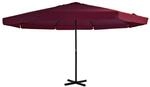 vidaXL Sonnenschirm 500cm Bordeauxrot Ampelschirm Marktschirm Gartenschirm
